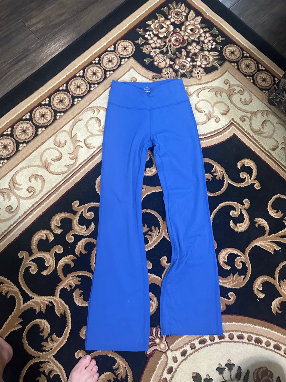 XS Sweaty Betty Girls Bright Blue Flare Leggings
